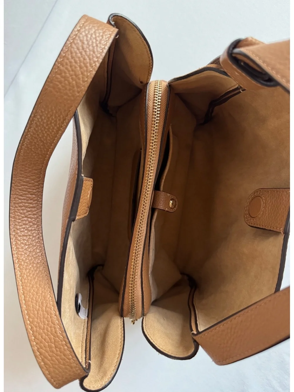 Kate Spade Margaux Medium Satchel Tan Pebbled Leather Tote Crossbody